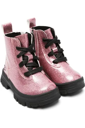 UGG Ashton logo-embossed glittery boots