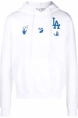 OFF-WHITE LA Dodgers logo-print hoodie