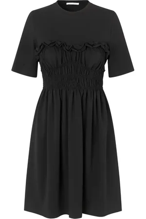 Cecilie Bahnsen Valencia smocked jersey dress