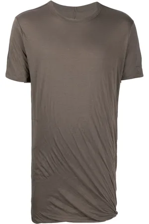 Rick Owens Gathered-detail short-sleeved T-shirt