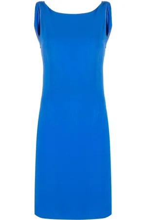 Dior 2010s draped back sleeveless dress