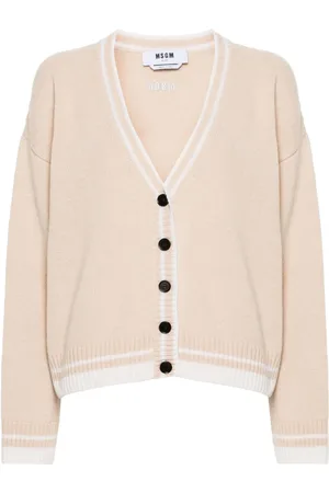 Msgm Embroidered-logo cardigan