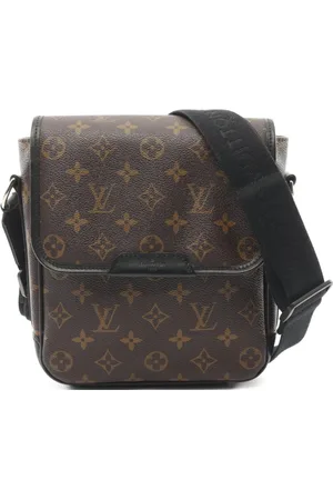 LOUIS VUITTON 2009 Monogram Macassar Bass PM cross body bag