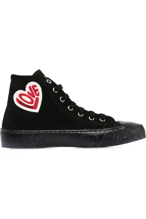 Moschino Logo-patch high top sneakers