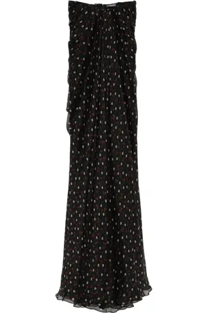 Alexander McQueen Strapless silk dress