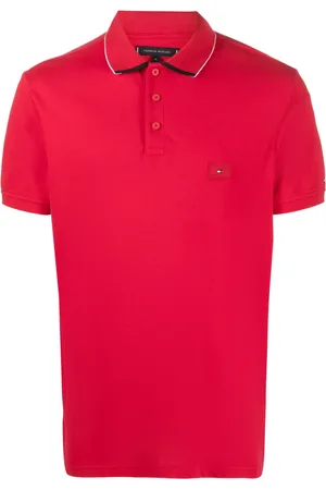 Tommy Hilfiger Logo-patch cotton polo shirt