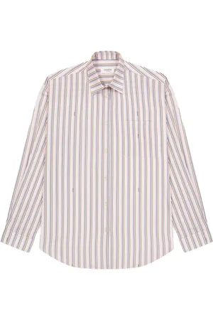 LANEUS Oversized striped shirt