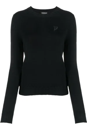 Dondup Logo-patch round-neck jumper