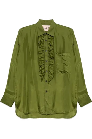 Plan C Ruffle-detailed shirt