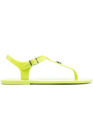 Michael Kors Thong-strap logo plaque sandals