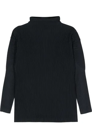 Issey Miyake Roll-neck plissé jumper