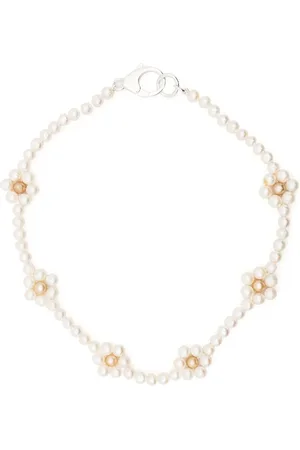 Hatton Labs Faux-flower pearl necklace
