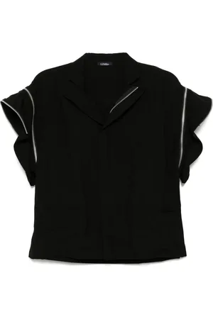 LIMI FEU Hard twist cuff-zips shirt
