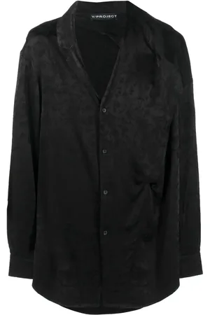 Y / PROJECT Floral-print satin shirt