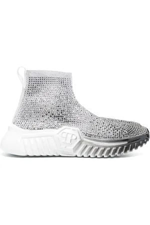 Philipp Plein Strass Runner crystal-embellished sock sneakers