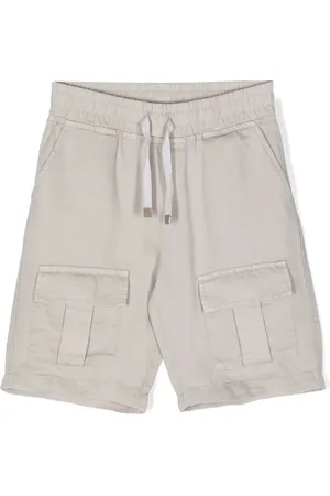 ELEVENTY Logo-patch cargo shorts