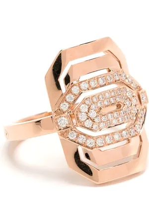 Statement 18kt rose Mini My Way diamond cocktail ring