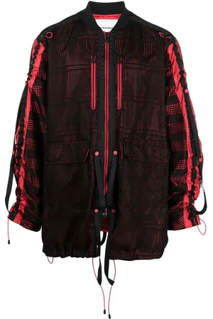 WHITE MOUNTAINEERING Mesh panelled zip-up jacket