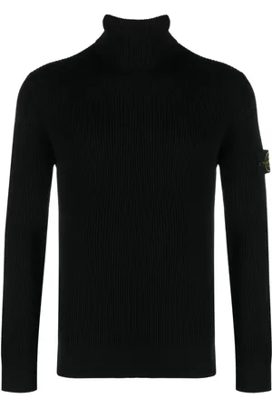 Stone Island Compass-patch roll-neck jumper