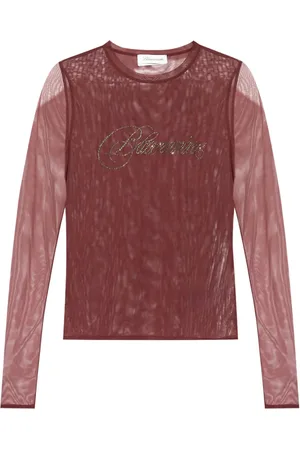 BLUMARINE Logo-embellished top