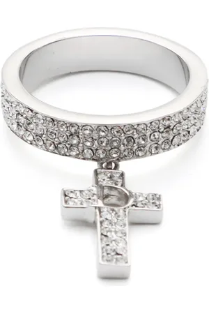 Dior 2010s cross logo ring
