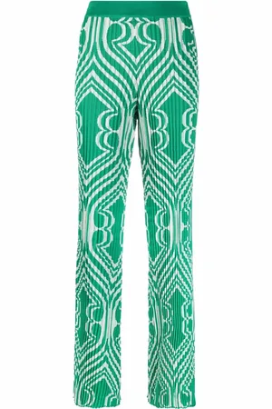 Etro Pleated jacquard trousers