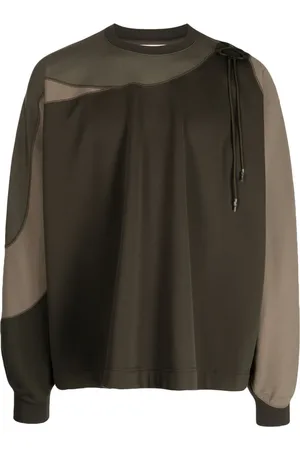 YOSHIO KUBO Crew-neck tie-fastening sweatshirt