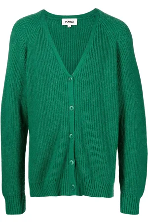 YMC Kurt ribbed-knit cardigan