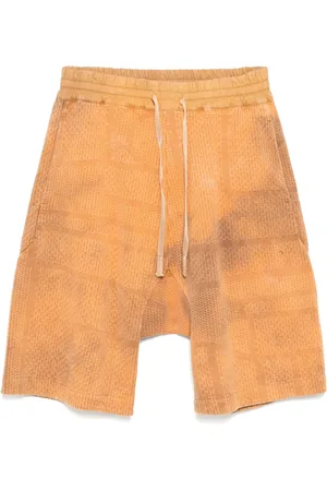 Stain Shade Cotton drop-crotch shorts