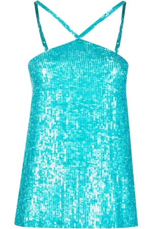P.A.R.O.S.H. Gem sequinned halterneck top