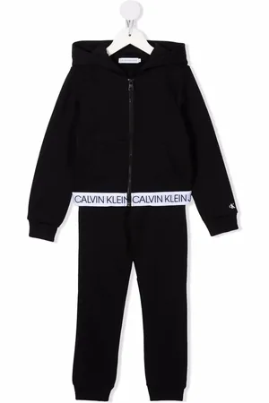 Calvin Klein Logo tape cotton tracksuit