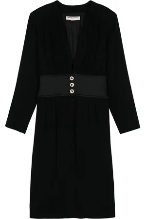 Saint Laurent 1980s V-neck dress