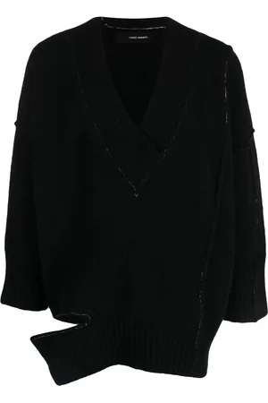 ISABEL BENENATO Cut-out exposed-seam jumper