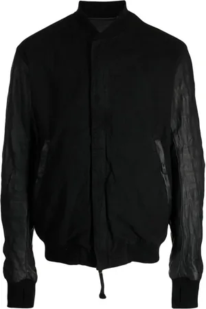 11 BY BORIS BIDJAN SABERI Collarless zipped lightweight jacket