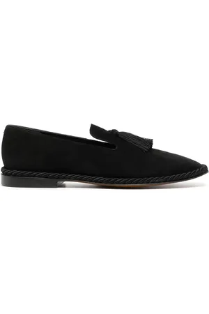 Robert Clergerie Tassel-detail suede loafers