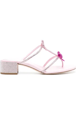 RENE CAOVILLA Caterina slip-on leather sandals
