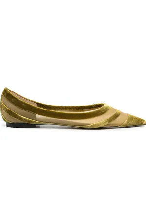 Jimmy Choo Love flocked tulle ballet pumps
