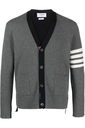 Thom Browne 4-Bar Stripes intarsia-knit cardigan