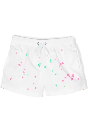 Sundek Paint-splatter detail swim shorts