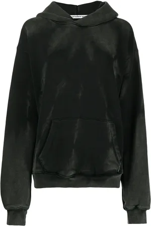Alexander Wang Long-sleeved acid washed hoodie