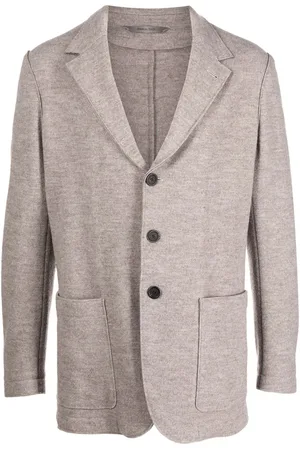 CANALI Single-breasted wool blazer