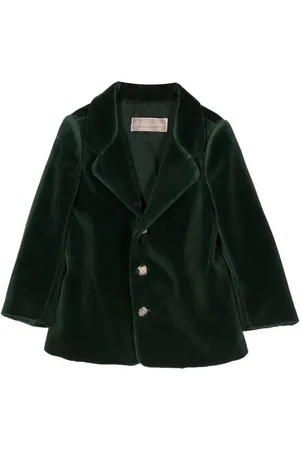 LA STUPENDERIA Single-breasted velour blazer
