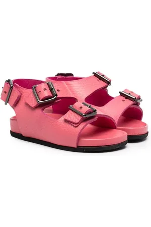 GALLUCCI Buckle-strap leather sandals