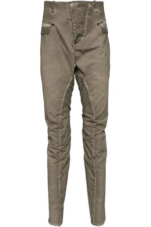 MASNADA Crinkled tapered trousers