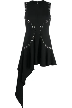 ACT N°1 Eyelet-detailing asymmetric-design dress