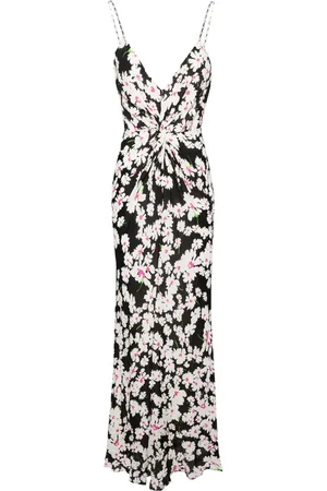 Msgm Floral-print crepe maxi dress