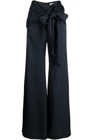 Silvia Tcherassi Noa satin high-waisted trousers