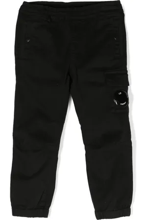 C.P. Company Logo-plaque cotton track pants