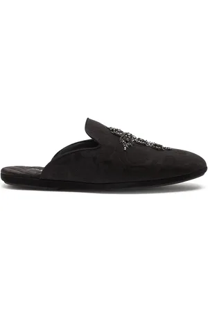 Dolce & Gabbana Young Pope cross-embroidered slippers