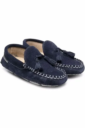 Babywalker Suede tassel-detail loafers